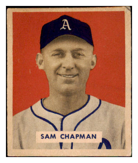 1949 Bowman Baseball #112 Sam Chapman A's EX 487484