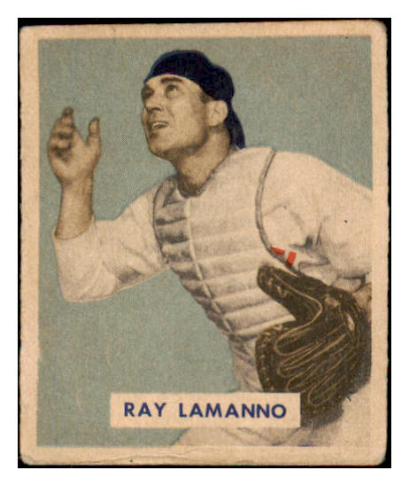 1949 Bowman Baseball #113 Ray Lamanno Reds VG 487485