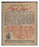 1949 Bowman Baseball #119 Floyd Baker White Sox VG-EX 487496