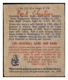 1949 Bowman Baseball #121 Mark Christman Senators VG-EX 487499