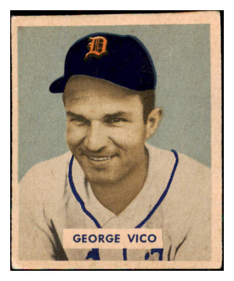 1949 Bowman Baseball #122 George Vico Tigers VG-EX 487501