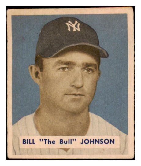 1949 Bowman Baseball #129 Bill Johnson Yankees VG-EX 487517