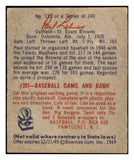 1949 Bowman Baseball #131 Paul Lehner Browns EX+/EX-MT 487520