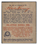 1949 Bowman Baseball #134 Hank Borowy Phillies GD-VG 487527