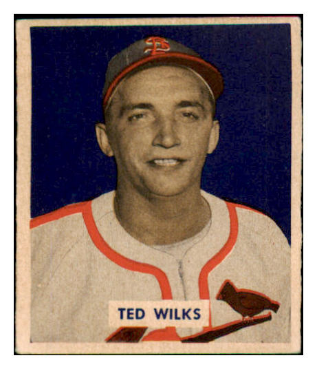 1949 Bowman Baseball #137 Ted Wilks Cardinals EX 487534