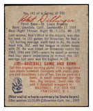 1949 Bowman Baseball #143 Bob Dillinger Browns EX+/EX-MT Script 487548
