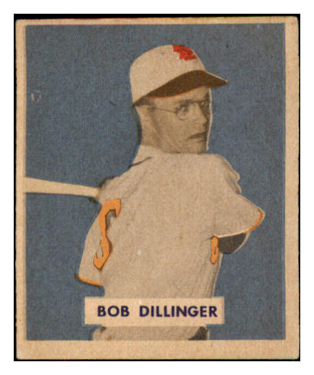 1949 Bowman Baseball #143 Bob Dillinger Browns VG-EX Print 487549