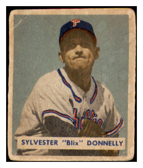 1949 Bowman Baseball #145 Blix Donnelly Phillies Good 487553