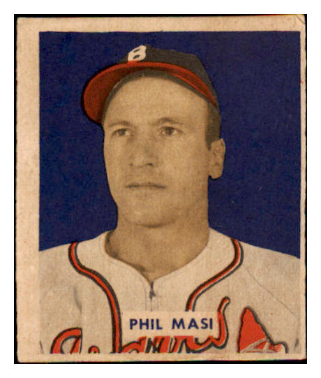1949 Bowman Baseball #153 Phil Masi Braves EX 487569