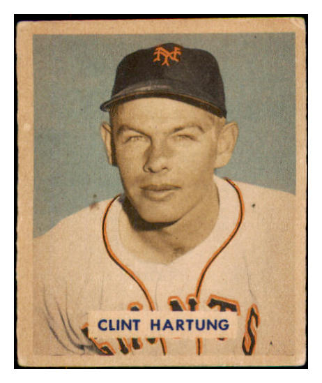 1949 Bowman Baseball #154 Clint Hartung Giants VG-EX 487570