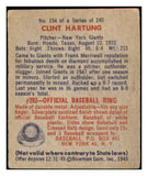 1949 Bowman Baseball #154 Clint Hartung Giants VG-EX 487570