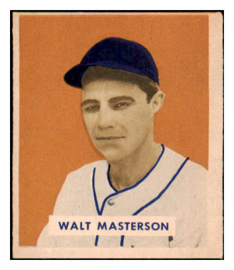 1949 Bowman Baseball #157 Walt Masterson Senators GD-VG 487578
