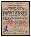 1949 Bowman Baseball #159 Glen Moulder White Sox VG-EX 487581