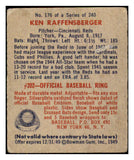 1949 Bowman Baseball #176 Ken Raffensberger Reds VG 487611