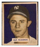 1949 Bowman Baseball #181 Gus Niarhos Yankees VG-EX 487622