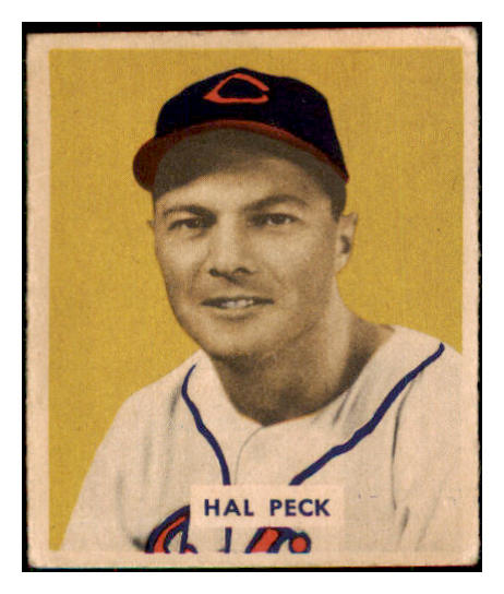 1949 Bowman Baseball #182 Hal Peck Indians VG-EX 487624