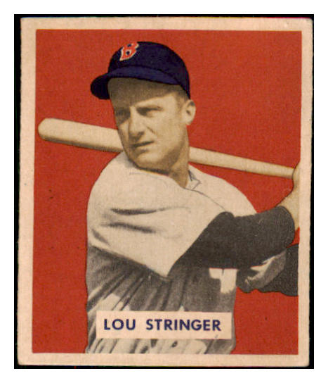 1949 Bowman Baseball #183 Lou Stringer Red Sox EX-MT 487625
