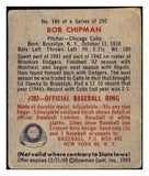 1949 Bowman Baseball #184 Bob Chipman Cubs VG 487627