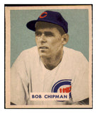 1949 Bowman Baseball #184 Bob Chipman Cubs EX-MT 487628