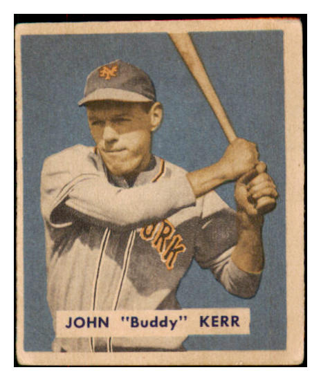 1949 Bowman Baseball #186 Buddy Kerr Giants VG-EX 487631