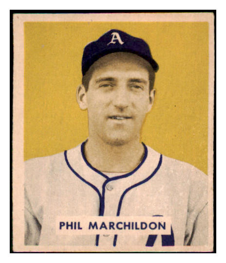 1949 Bowman Baseball #187 Phil Marchildon A's EX-MT 487633