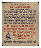1949 Bowman Baseball #187 Phil Marchildon A's GD-VG 487634