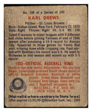 1949 Bowman Baseball #188 Karl Drews Browns VG-EX 487635