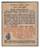 1949 Bowman Baseball #191 Joe Haynes White Sox EX-MT 487641