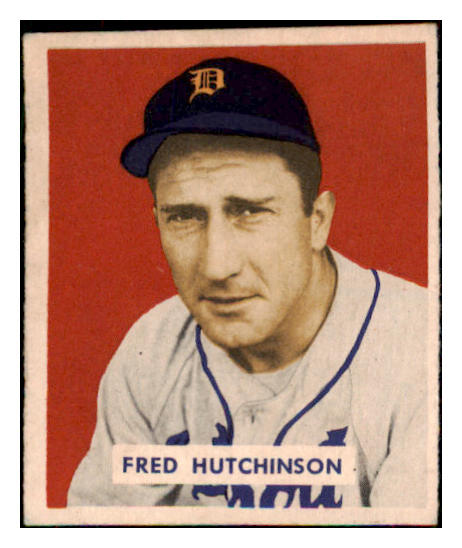 1949 Bowman Baseball #196 Fred Hutchinson Tigers EX-MT 487650