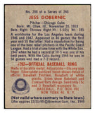 1949 Bowman Baseball #200 Jess Dobernic Cubs GD-VG 487658