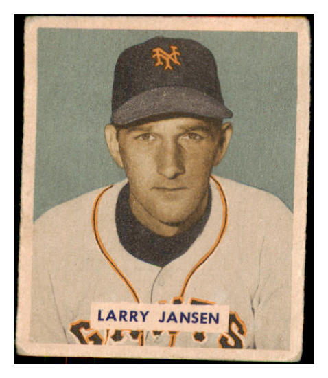 1949 Bowman Baseball #202 Larry Jansen Giants VG-EX 487662
