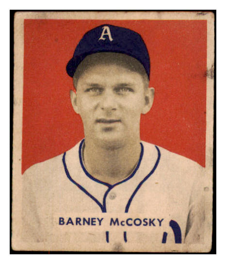 1949 Bowman Baseball #203 Barney McCosky A's GD-VG 487663