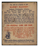 1949 Bowman Baseball #203 Barney McCosky A's GD-VG 487663