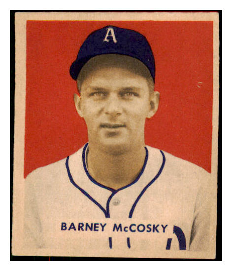 1949 Bowman Baseball #203 Barney McCosky A's EX-MT 487664