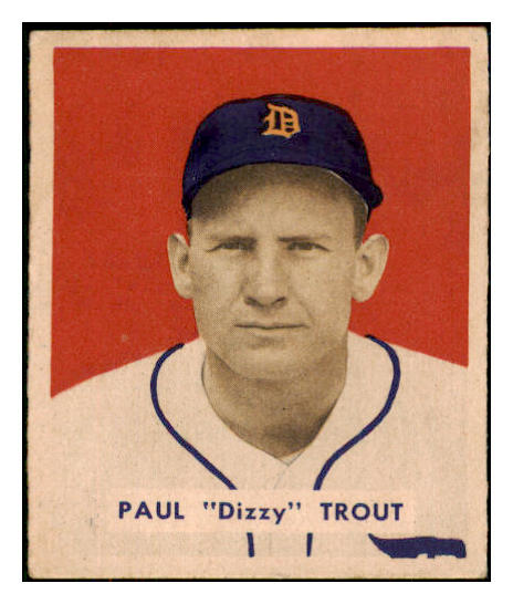 1949 Bowman Baseball #208 Dizzy Trout Tigers EX-MT 487673