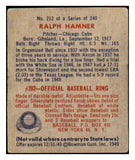 1949 Bowman Baseball #212 Ralph Hamner Cubs VG-EX 487680
