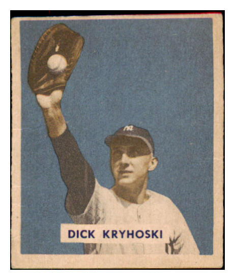 1949 Bowman Baseball #218 Dick Kryhoski Yankees VG-EX 487690