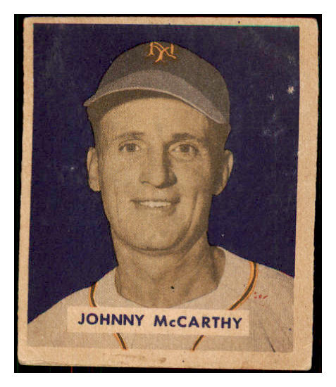 1949 Bowman Baseball #220 Johnny McCarthy Giants VG-EX 487694
