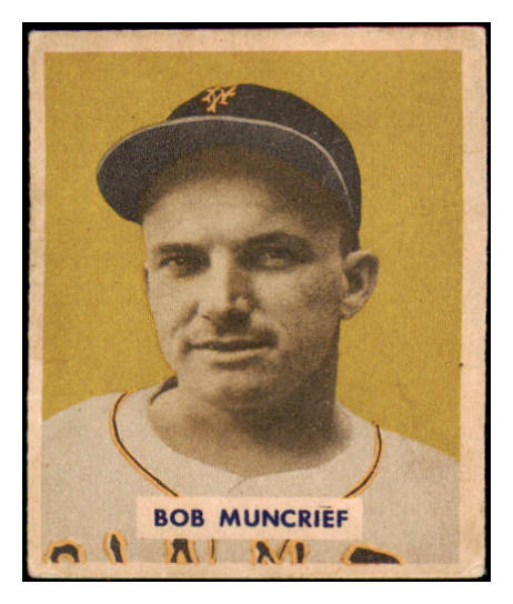 1949 Bowman Baseball #221 Bob Muncrief Pirates VG 487696