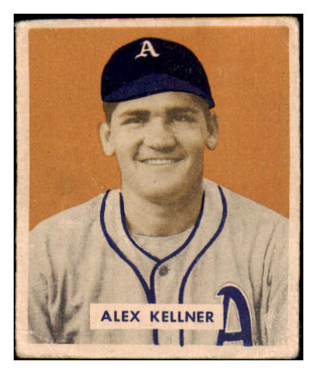 1949 Bowman Baseball #222 Alex Kellner A's VG 487699