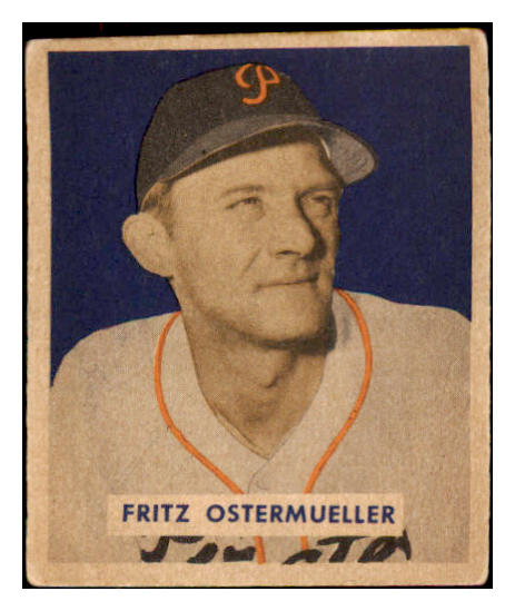 1949 Bowman Baseball #227 Fritz Ostermueller Pirates EX 487705