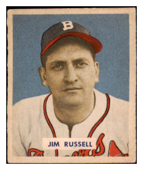 1949 Bowman Baseball #235 Jim Russell Braves EX 487719