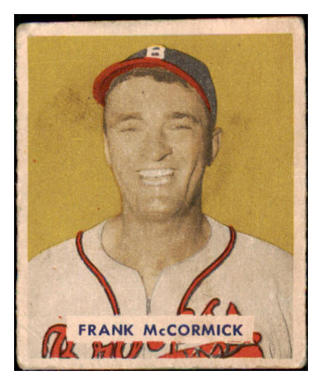 1949 Bowman Baseball #239 Frank McCormick Braves VG 487724