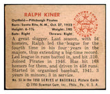 1950 Bowman Baseball #033 Ralph Kiner Pirates EX 487729