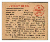 1950 Bowman Baseball #243 Johnny Groth Tigers EX-MT 487730