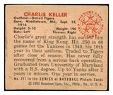 1950 Bowman Baseball #211 Charlie Keller Tigers EX 487735