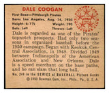 1950 Bowman Baseball #244 Dale Coogan Pirates EX-MT 487745