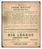 1933 Goudey #093 John Welch Red Sox Good 487756