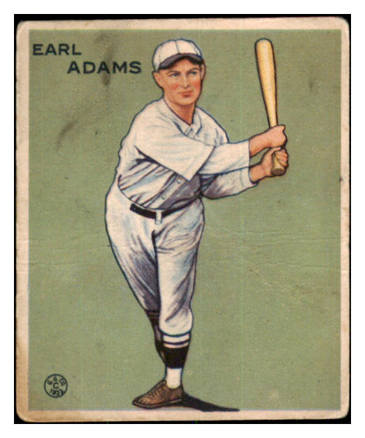 1933 Goudey #213 Earl Adams Reds GD-VG 487760