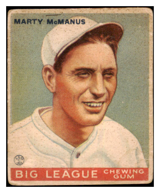1933 Goudey #048 Marty McManus Red Sox GD-VG 487789